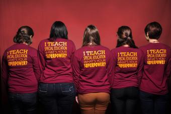 Women with TEACH shirts