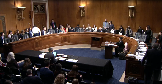 Screenshot from Dec 12 hearing from Senate Committee on Health, Education, Labor and Pensions